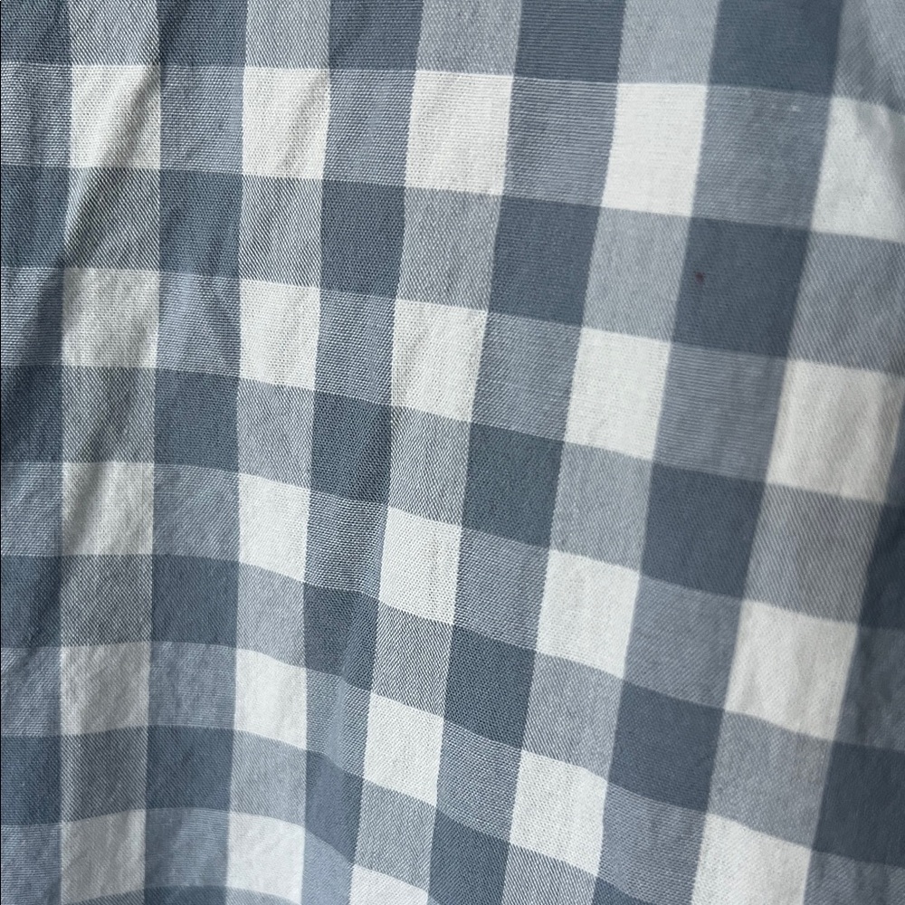 J. Crew Factory Gray and White Checkered Shirt - Picture 4 of 6